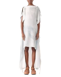 Silk Habotai Kimono Dress