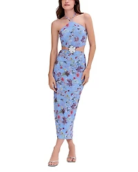 PatBO Lily Flower Halter Neck Dress