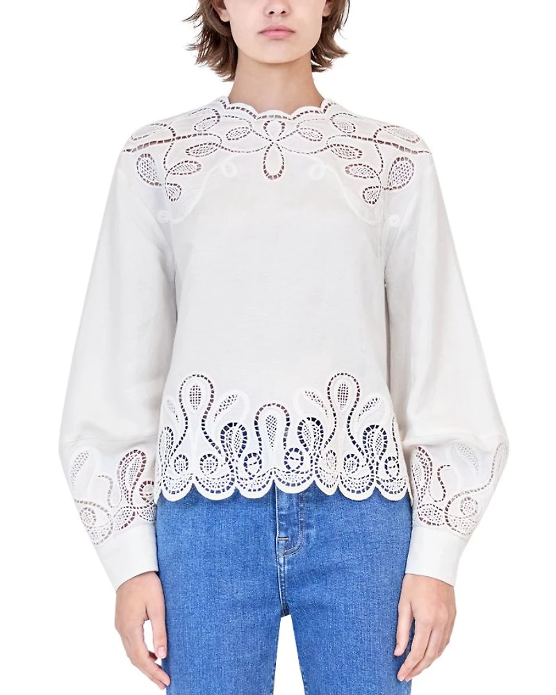Wendlyn Eyelet Top