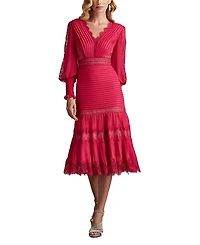 Tadashi Shoji Nyssa Bishop Sleeve Dress
