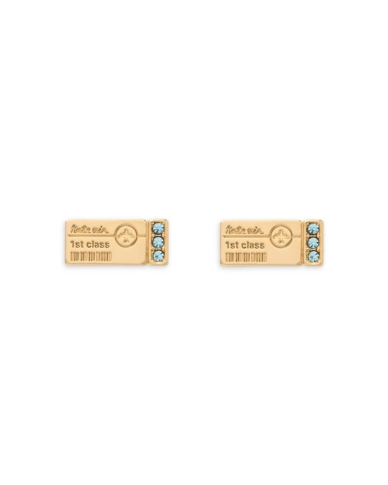 Ticket Stud Earrings