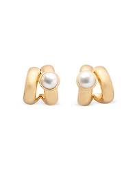 Keep Sparkling Double Huggie Earrings