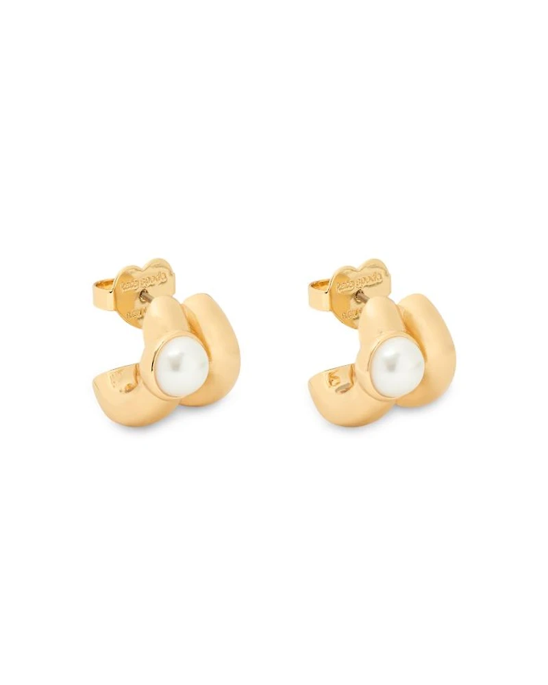 Keep Sparkling Double Huggie Earrings