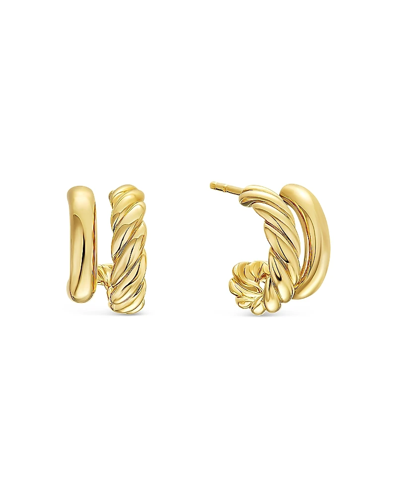 Dy Mercer Double Hoop Huggie Earrings