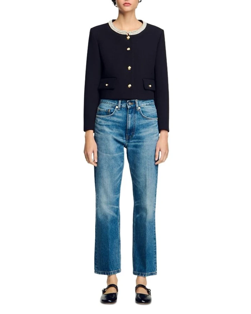Beaded Collar Jacket