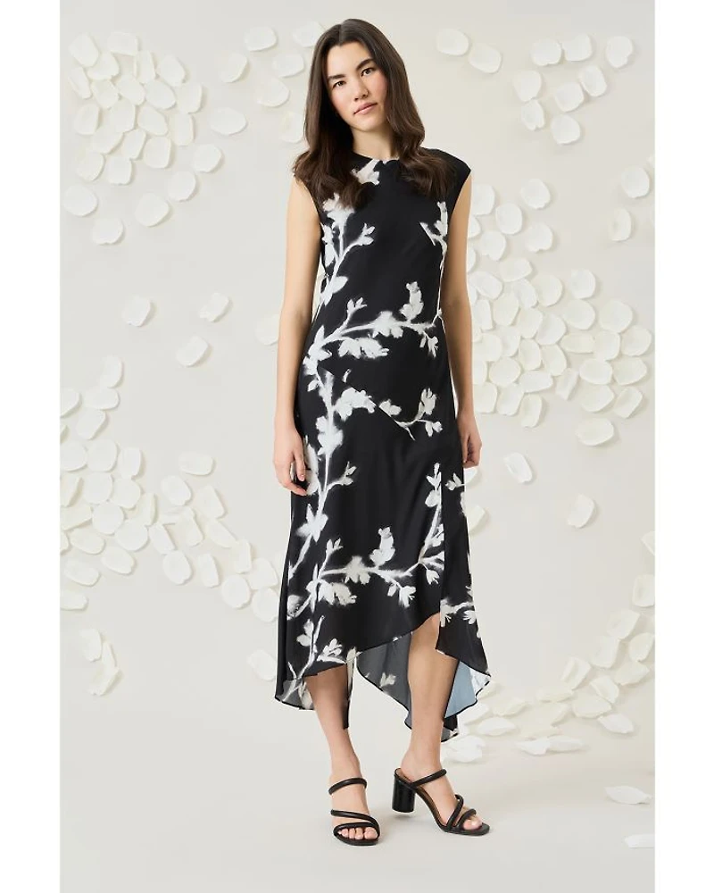 Illuminated Floral High Low Dress