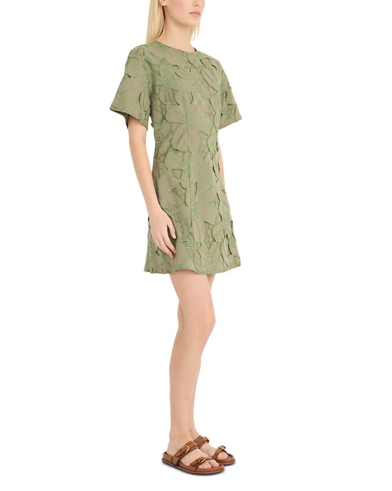 Embroidered Mini Dress