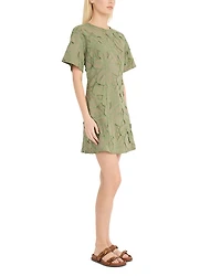 Embroidered Mini Dress