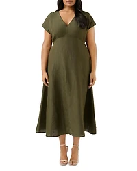 Aubrey V Neck Midi Dress