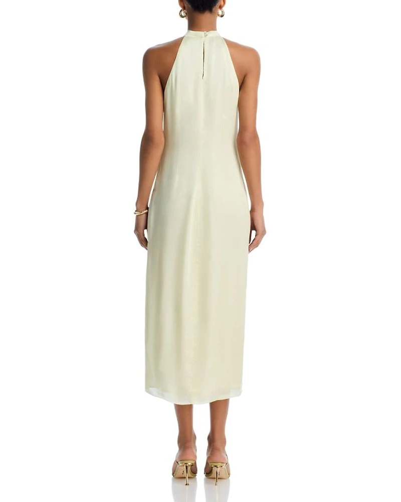 Floral Halter Midi Dress - Exclusive