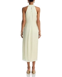 Floral Halter Midi Dress - Exclusive