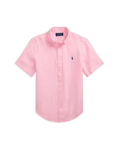 Boys' Linen Short Sleeve Shirt - Big Kid