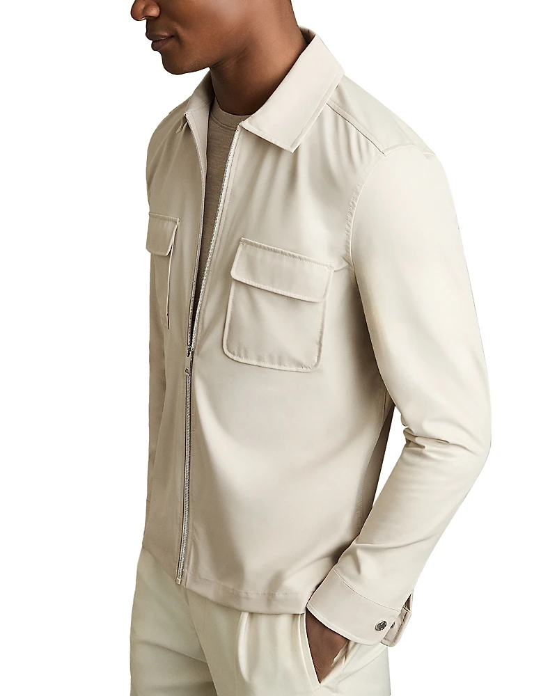 Reiss Technical Zip Front Overshirt
