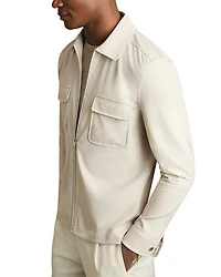 Reiss Technical Zip Front Overshirt