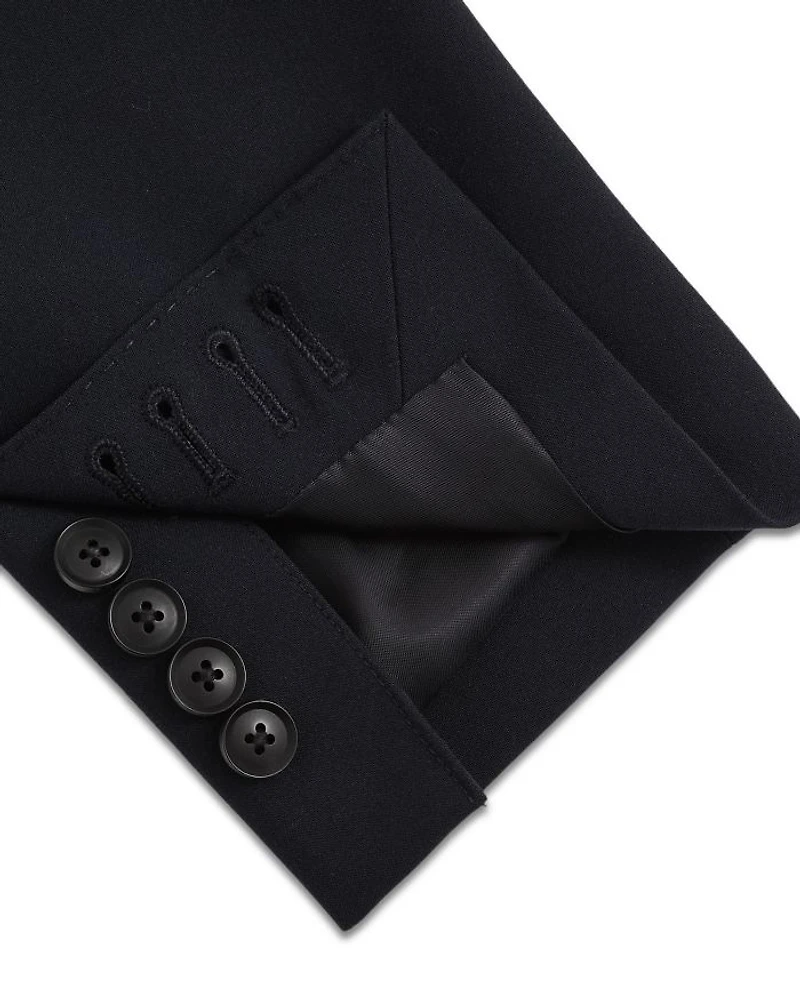 Notch Lapel Stretch Blazer