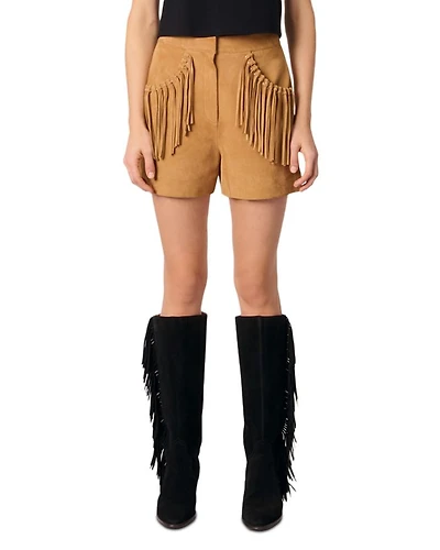 Fringed Nubuck Shorts