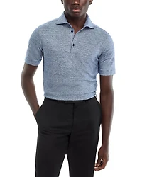 Wool & Linen Mélange Jersey Polo