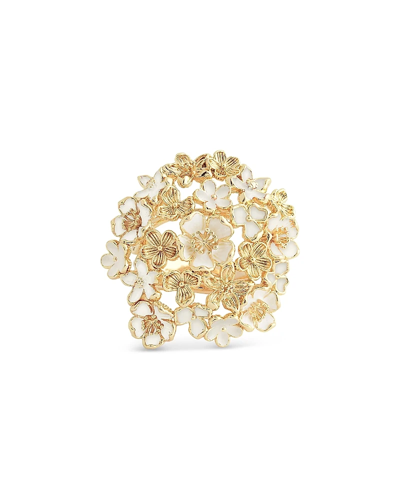 Anabel Aram Bloom Gathered Cocktail Ring