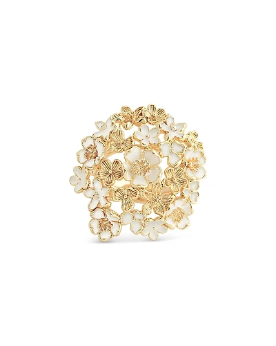 Anabel Aram Bloom Gathered Cocktail Ring