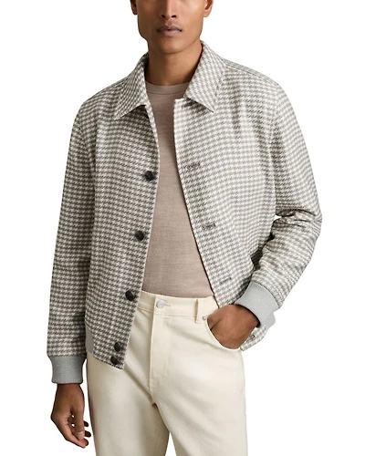 Benny Dogtooth Check Shirt Jacket