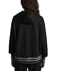 Alexi Striped Trim Hoodie