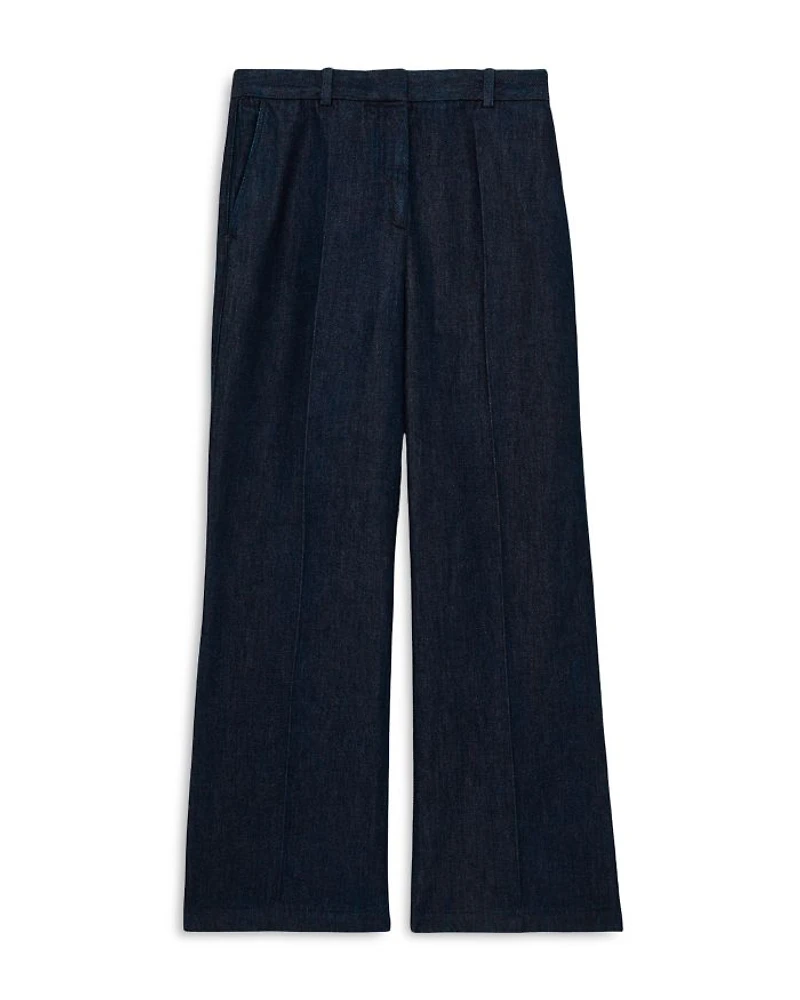 Reed Denim Look Wide Leg Pants
