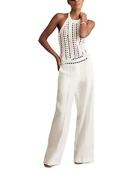 Fawn Linen Wide Leg Pants