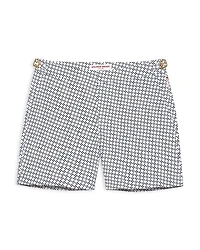 Orlebar Brown Bulldog Jacquard High Low Geo Swim Trunks