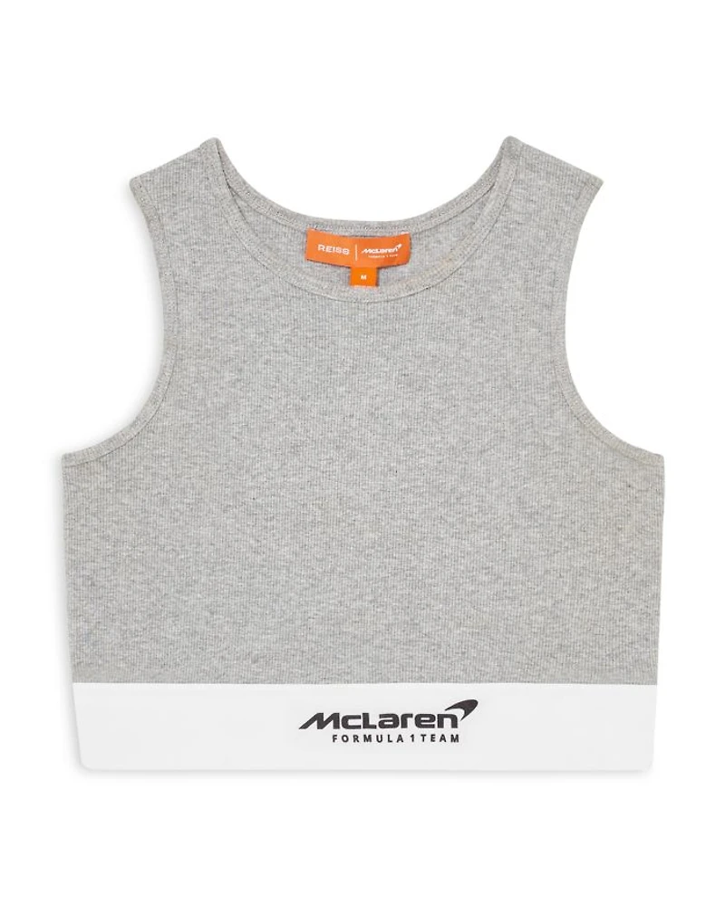 McLaren F1 Team Ribbed Cropped Vest