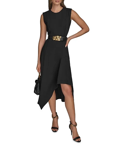 Scuba Crepe A Line Dress