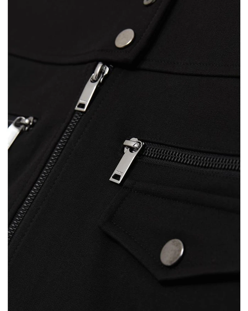 Poppy Zip Ponte Skirt