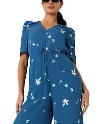 Sun Bleached Floral Jumpsuit