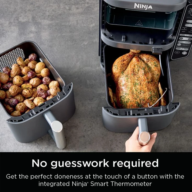 DoubleStack 2 Basket 10 Qt Air Fryer With Smart Thermometer