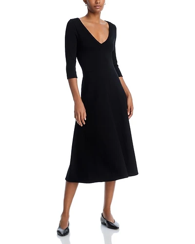 V Neck Knit Dress
