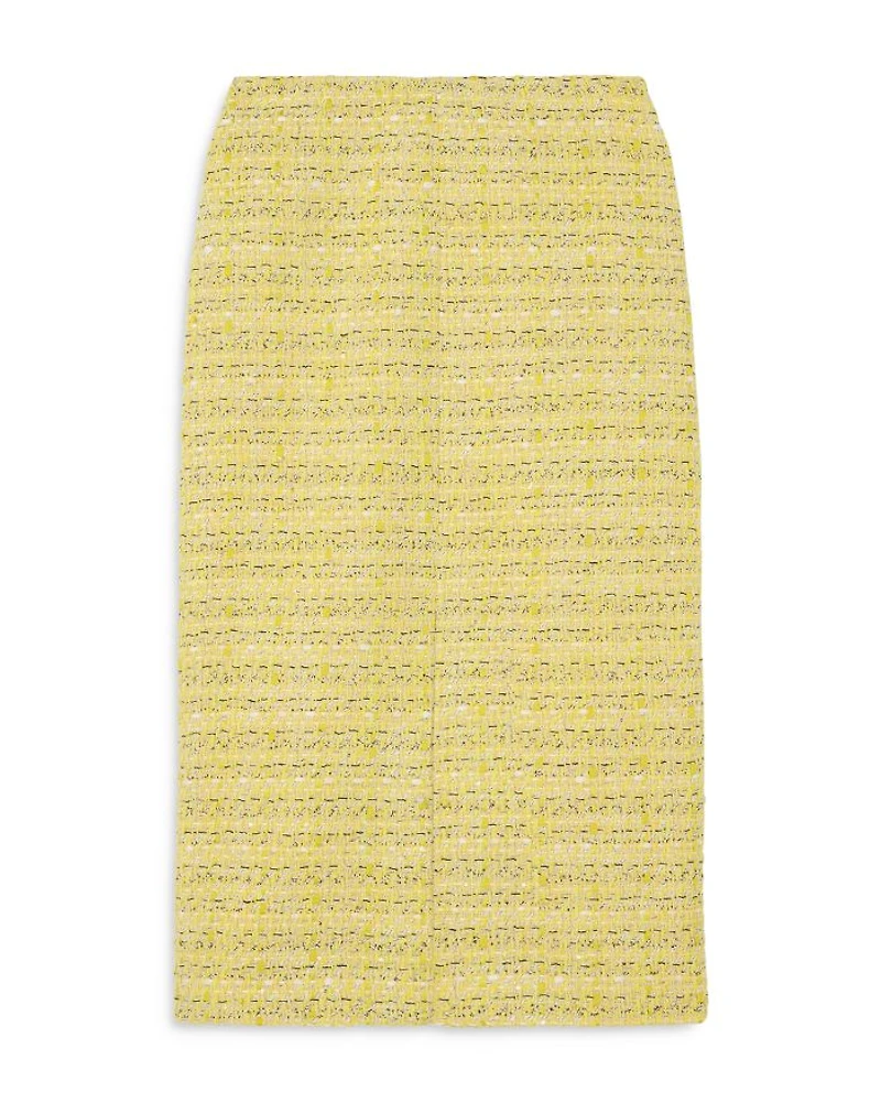 Metallic Tweed Skirt