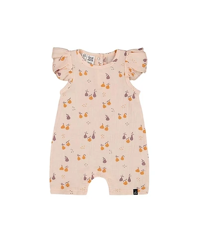 Deux par Girls' Printed Muslin One Piece Romper - Baby