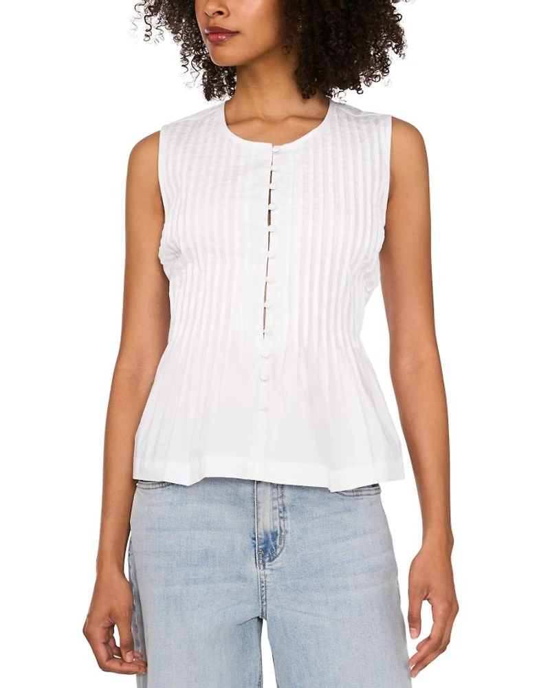 Cotton Pintuck Blouse