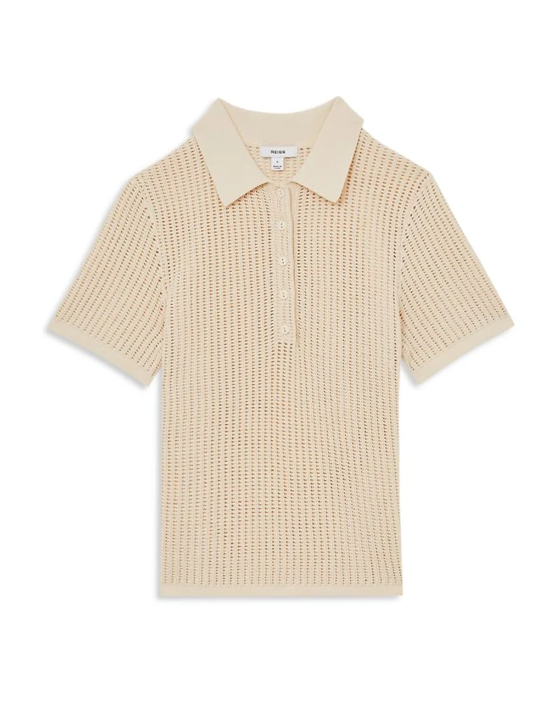 Evi Stitch Polo Top
