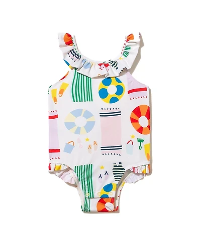 Mon Coeur Girls' Upf 50+ Recycled Polyester Beach Swimsuit - Baby