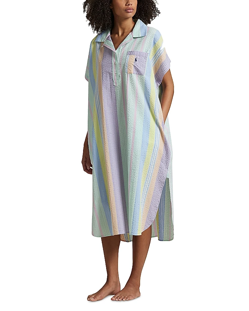 Polo Ralph Lauren Seersucker Long Sleepshirt