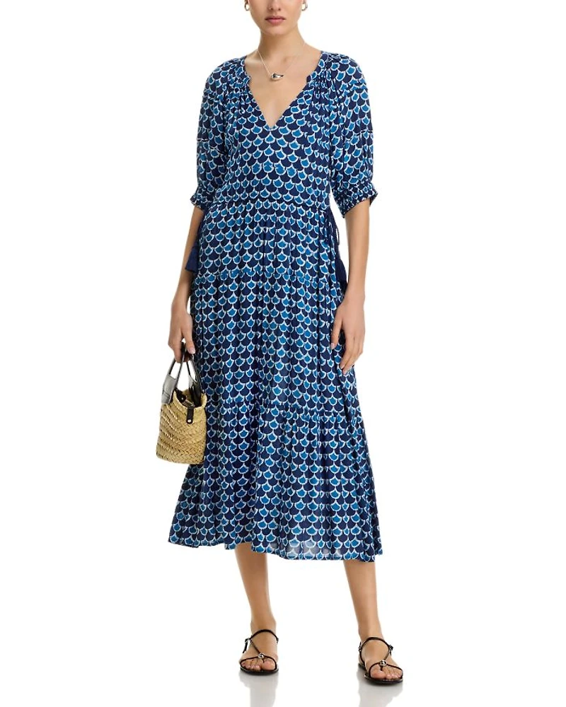 Drawstring Midi Dress
