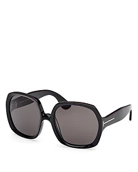 Tom Ford Saffron Square Sunglasses, 60mm