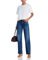 Mid Rise Straight Leg Jeans Paris