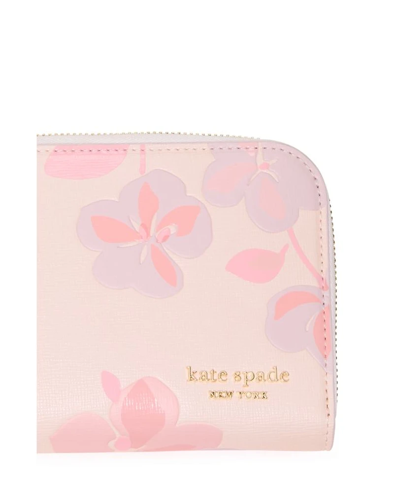 Devin Spring Pansies Zip Around Continental Wallet
