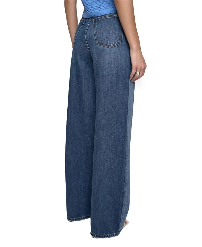 Thea Denim Wide Leg Jeans Waverly Wash