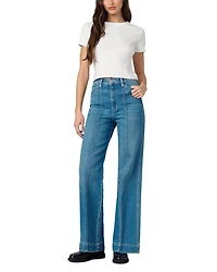 The Front Seamed High Rise Wide Leg Jeans Biggest Fan