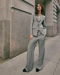 Straight Leg Suit Pants