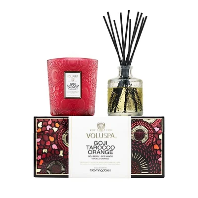 Goji Tarocco Orange Candle & Reed Diffuser Gift Set - Exclusive