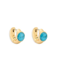 kate spade new york Keep Sparkling Round Stone Huggie Hoop Earrings