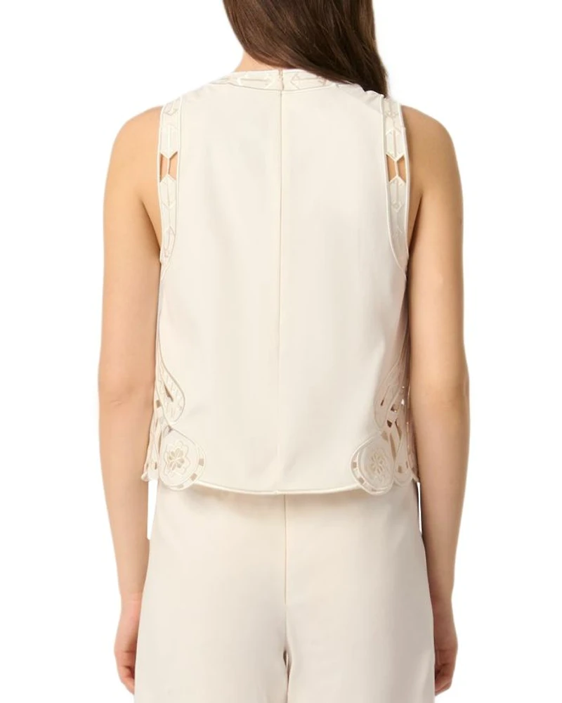 Embroidered Vest Top
